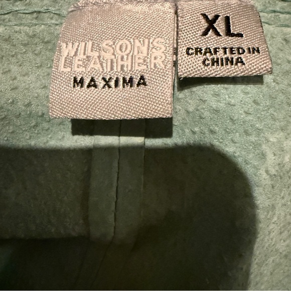 Vintage Wilson's Leather‎ Blue Suede Boho Western Sequin Kimono Sleeve Top Sz XL - Picture 7 of 16